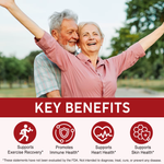Clean Organics Astaxanthin 12mg softgels, triple strength antioxidant supplement, shown in clear softgel capsules.