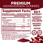 Clean Organics Ashwagandha Gummies supplement with KSM-66® for stress relief and sleep support, shown in a clear image.