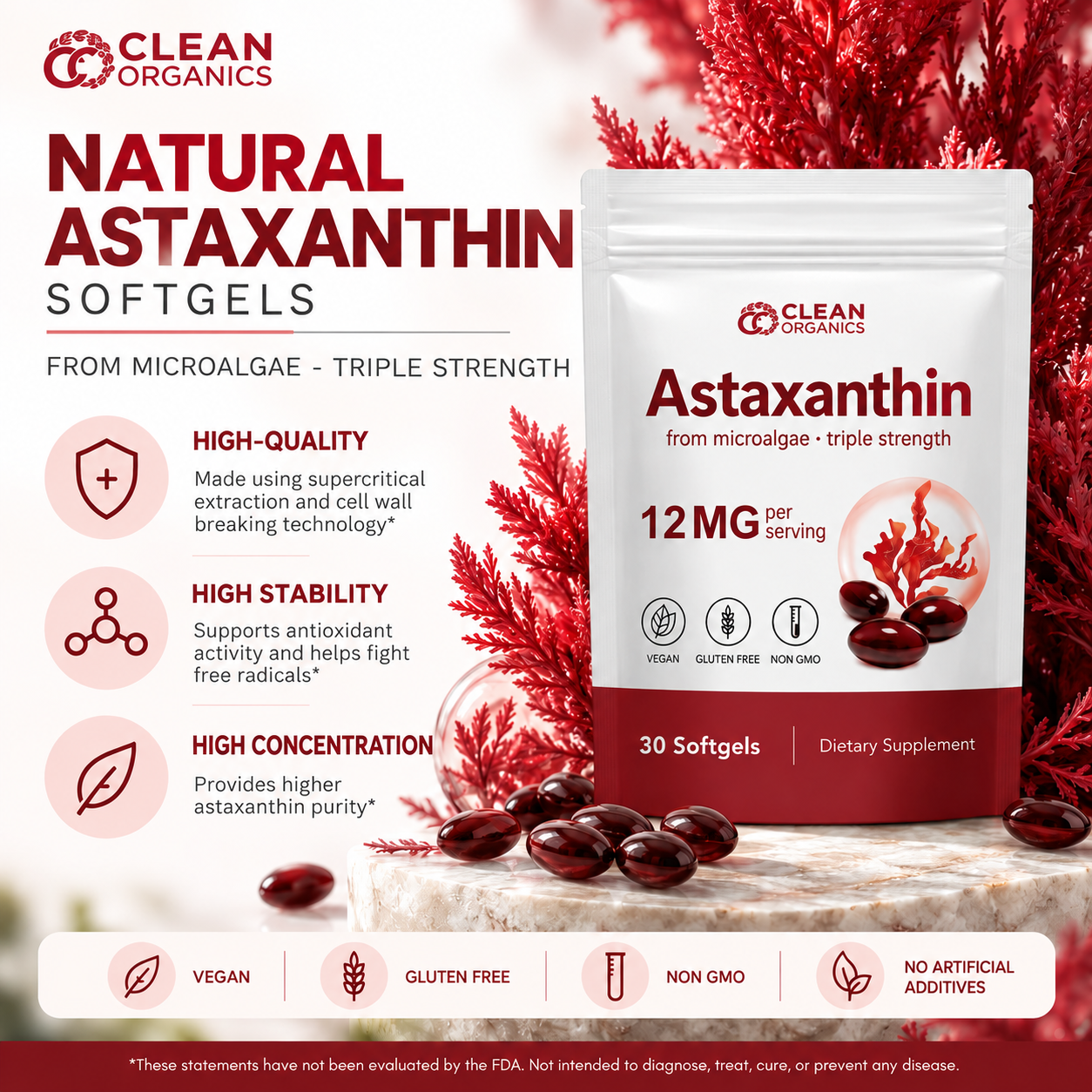 Astaxanthin Pure Microalgae Extract